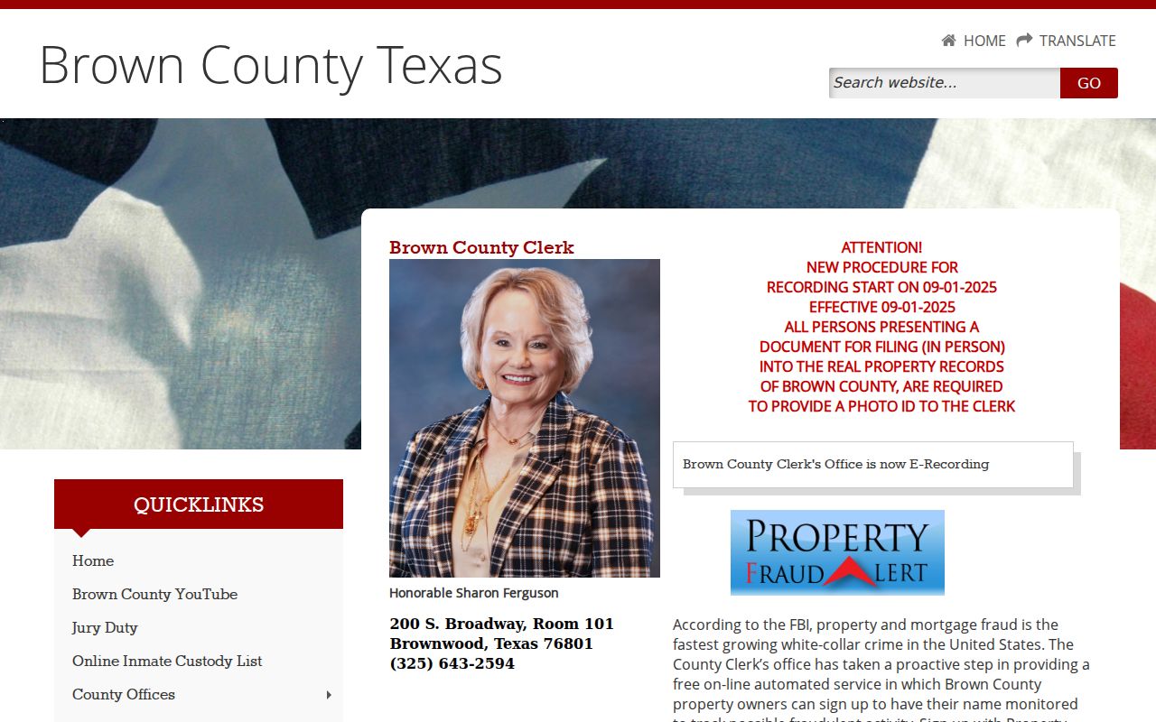 Brown County criminal court case County Clerk file