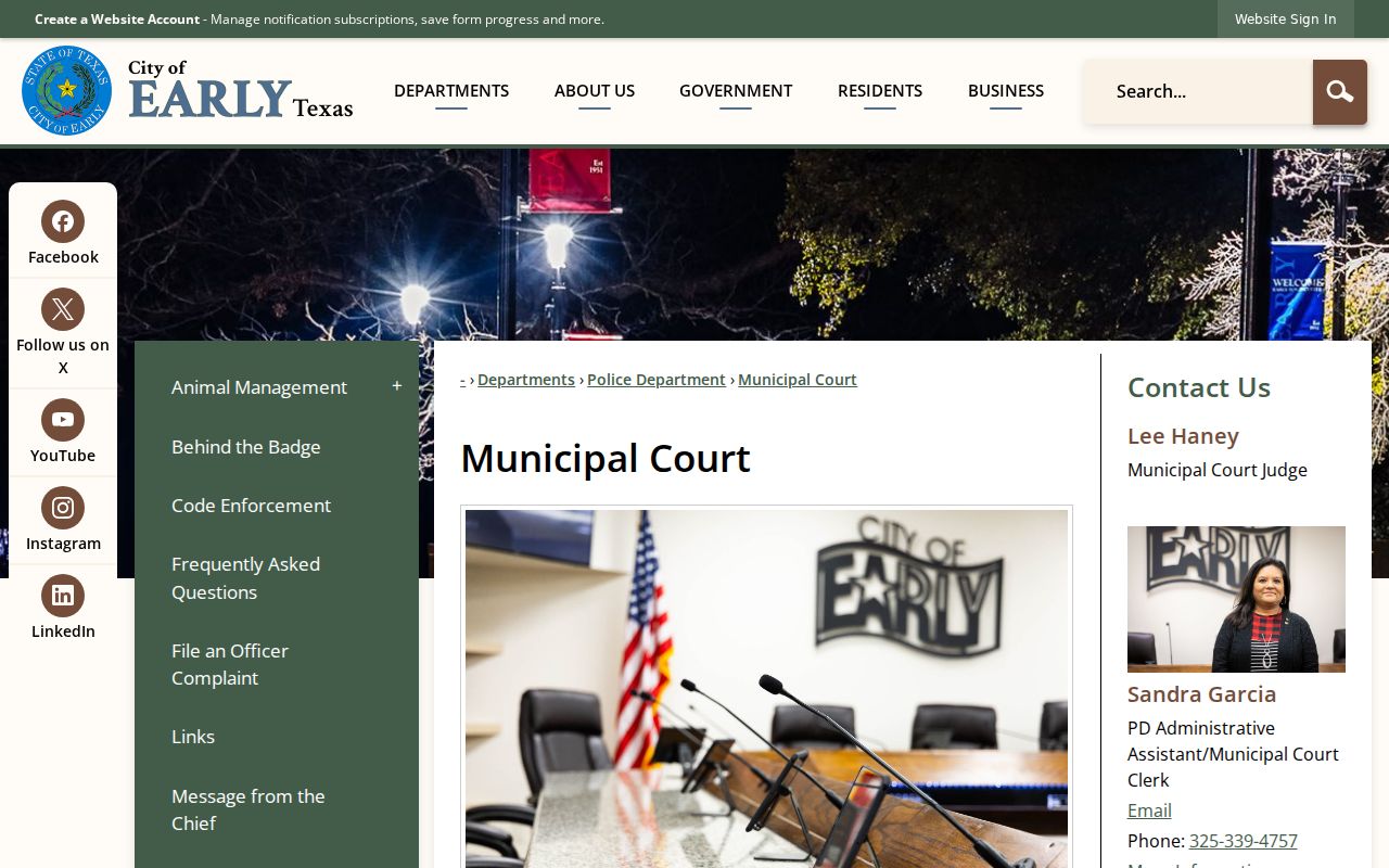 Early Municipal Court criminal case records